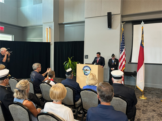 Congressman David Rouzer delivering remarks at the 9/11 Remembrance Ceremony